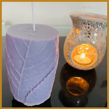 LEAVE PILLAR CANDLE